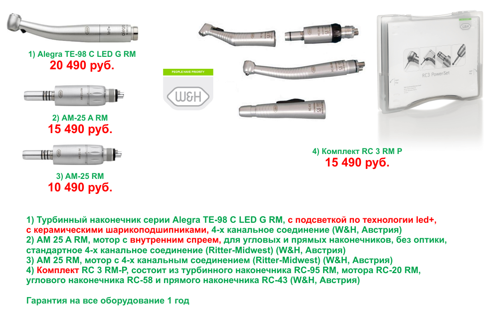 Схема турбинного наконечника